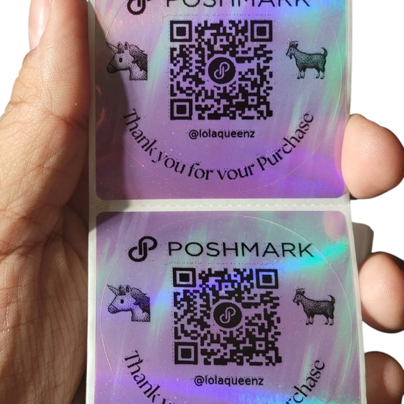 2in Pink Dream Poshmark QR Sticker Customized To Your Closet - Picture 5 of 7